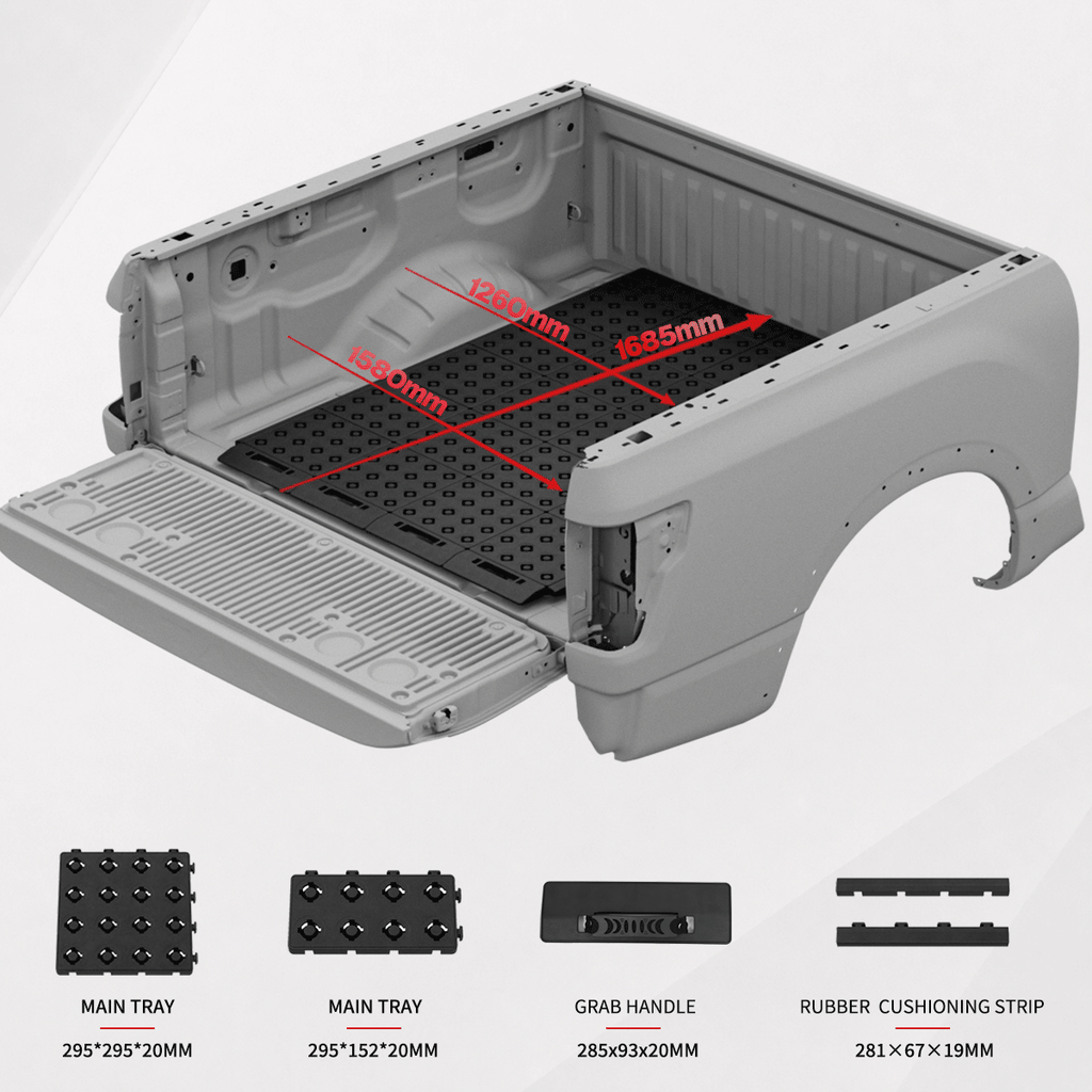 BOOTY Cargo Management System for Nissan Titan 5.6L Endurance (2020+) – Modular Truck Bed Storage Organiser