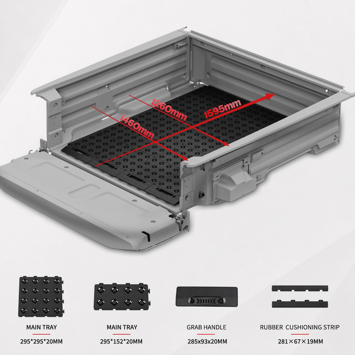 Honda Ridgeline Truck Bed Organizer System | BOOTY Modular Cargo Divider & Storage System (2017+)