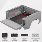 BOOTY Cargo Management System for Toyota Tundra Limited CrewMax (2021) | Modular Truck Bed Storage & Divider System