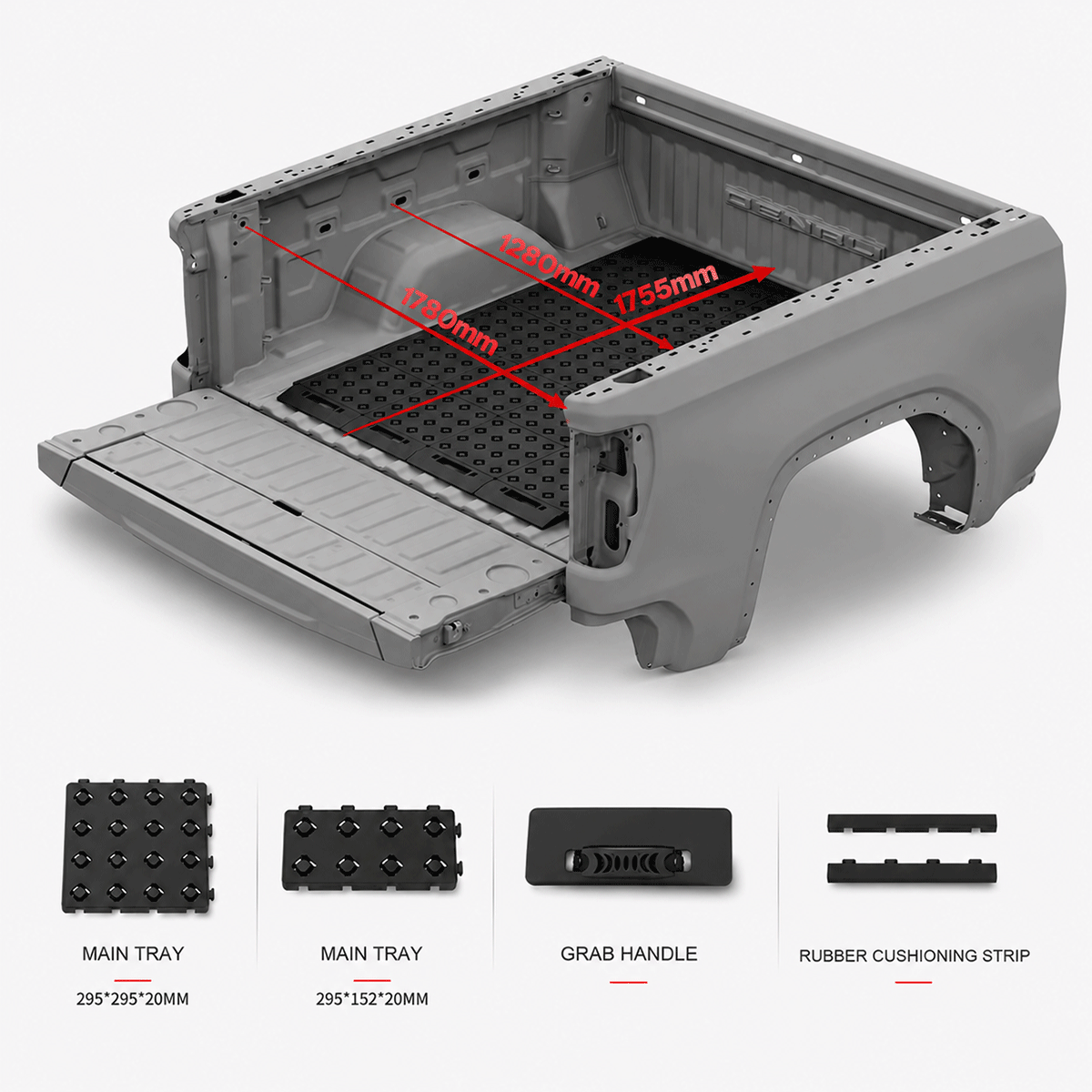 BOOTY Cargo Management System for GMC Sierra Denali 1500 (2019+) – Modular Truck Bed Organiser Main image