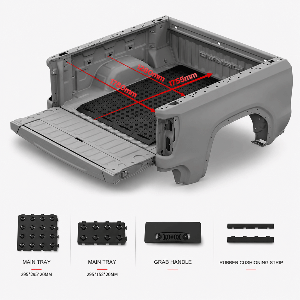 BOOTY Cargo Management System for GMC Sierra Denali 1500 (2019+) – Modular Truck Bed Organiser