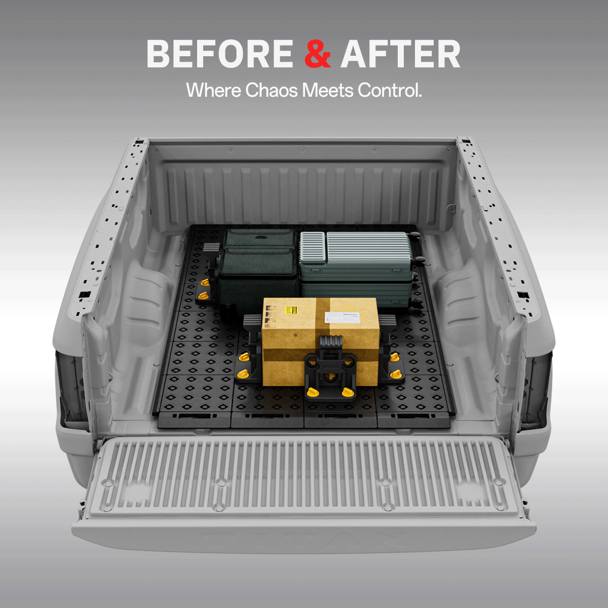 BOOTY Cargo Management System for Nissan Titan XD Cummins V8 (2016+) | Adjustable Truck Bed Organiser & Cargo Divider System Secondary image