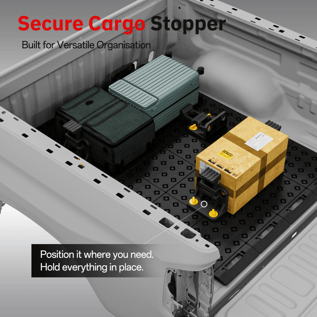 BOOTY Cargo Management System for Toyota Tundra Platinum CrewMax (2014) – Modular Truck Bed Divider Storage System