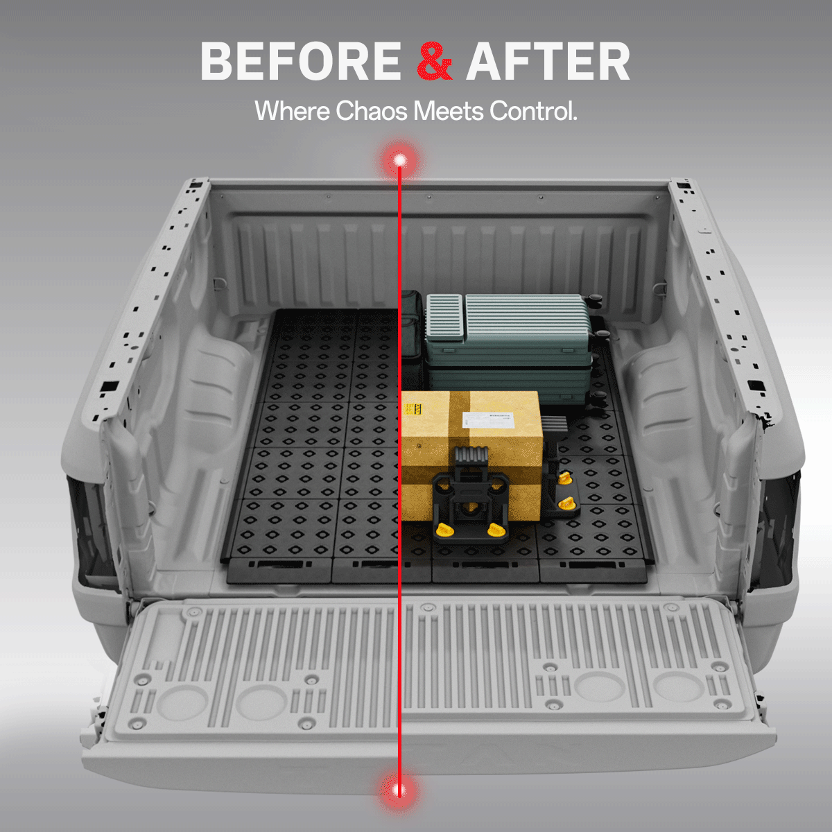 BOOTY Cargo Management System for Nissan Titan 5.6L Endurance (2020+) – Modular Truck Bed Storage Organiser