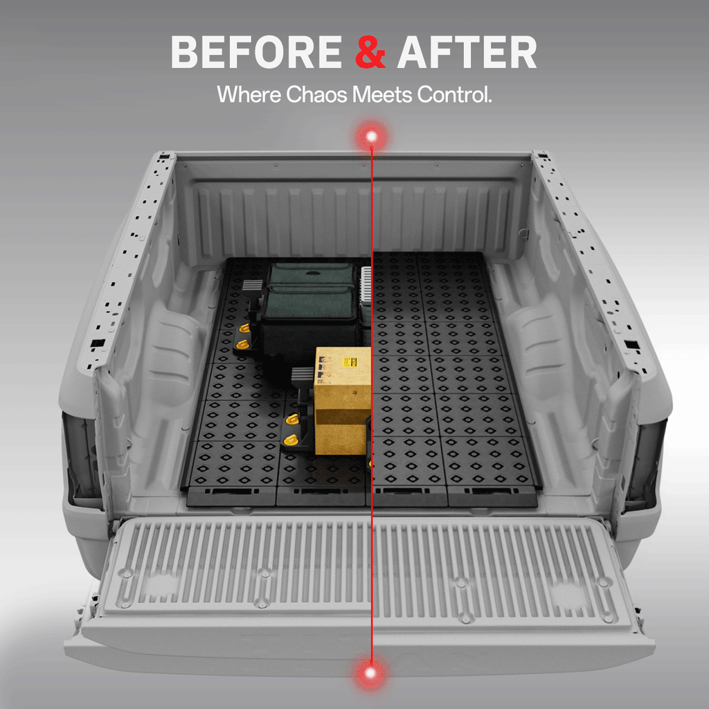 BOOTY Cargo Management System for Nissan Titan XD Cummins V8 (2016+) | Adjustable Truck Bed Organiser & Cargo Divider System