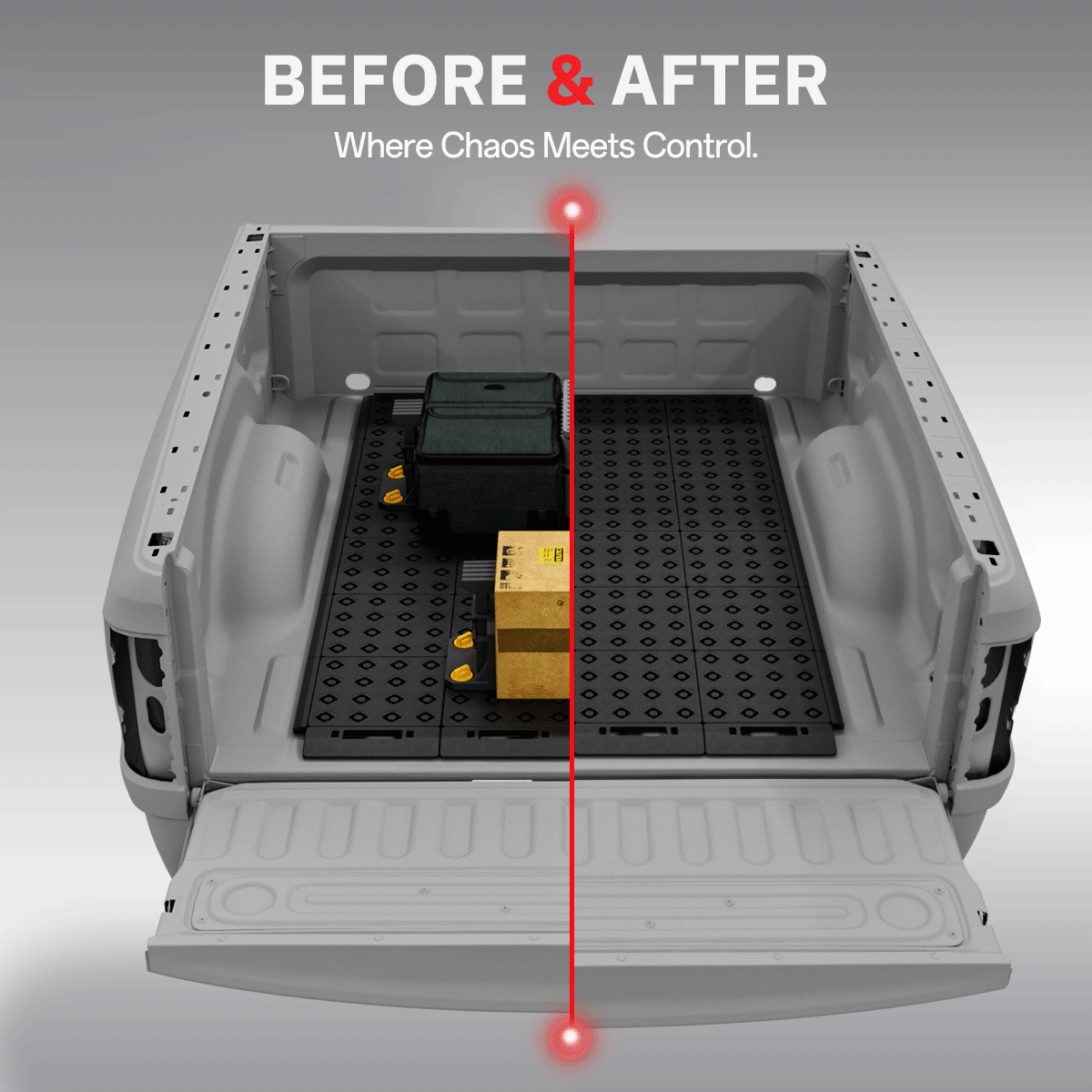 BOOTY Cargo Management System for Toyota Tundra Limited CrewMax (2021) | Modular Truck Bed Storage & Divider System