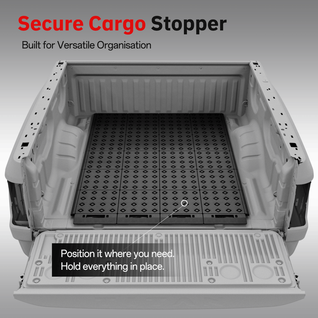 BOOTY Cargo Management System for Nissan Titan XD Cummins V8 (2016+) | Adjustable Truck Bed Organiser & Cargo Divider System