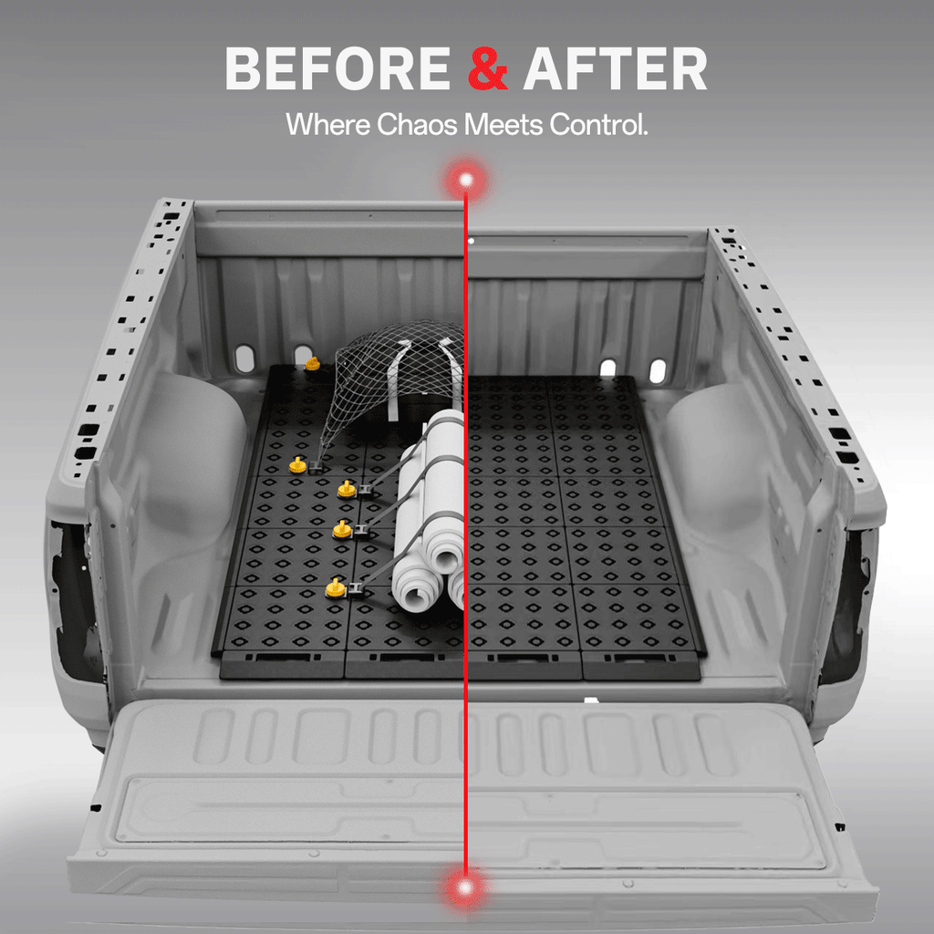 BOOTY Cargo Management System for Toyota Tundra Platinum CrewMax (2014) – Modular Truck Bed Divider Storage System