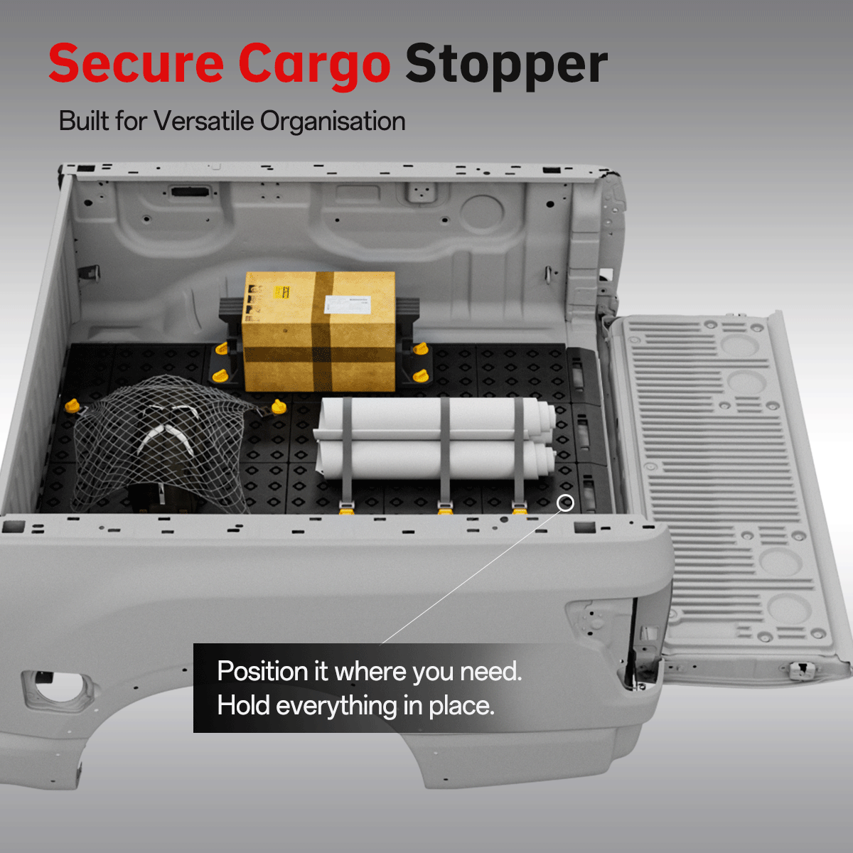 BOOTY Cargo Management System for Nissan Titan 5.6L Endurance (2020+) – Modular Truck Bed Storage Organiser