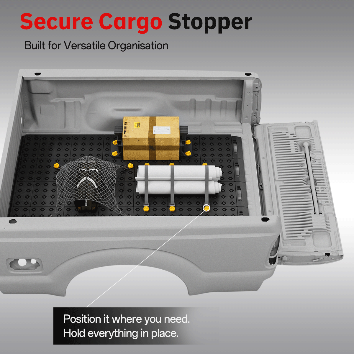 BOOTY Cargo Management System for Ford F-250 Super Duty (2015) – Modular Truck Bed Storage & Cargo Organiser