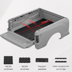BOOTY Cargo Management System for Nissan Titan XD Cummins V8 (2016+) | Adjustable Truck Bed Organiser & Cargo Divider System