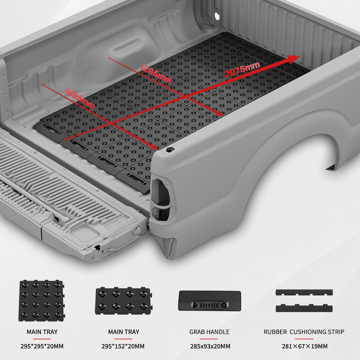 BOOTY Cargo Management System for Ford F-250 Super Duty (2015) – Modular Truck Bed Storage & Cargo Organiser Main image