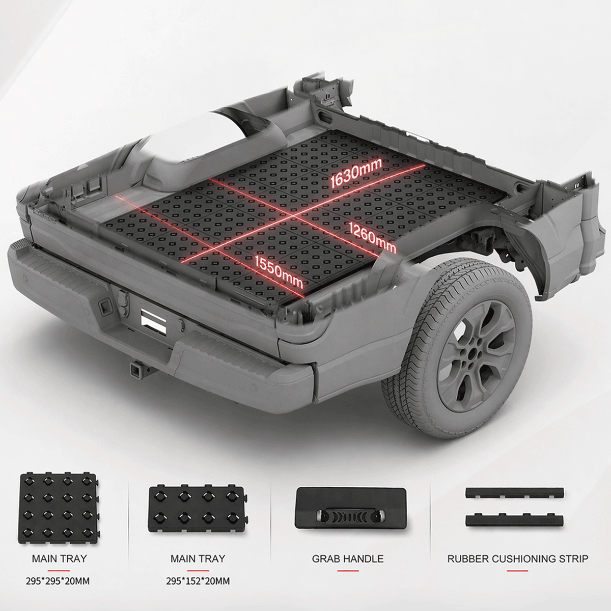 BOOTY sliding truck bed organizer for 2021 Ford F-150 short bed OEM fit cargo storage system