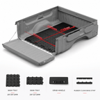 BOOTY Cargo Management System for GMC Sierra 1500 SLE Truck Bed Organiser with Modular Storage Panels