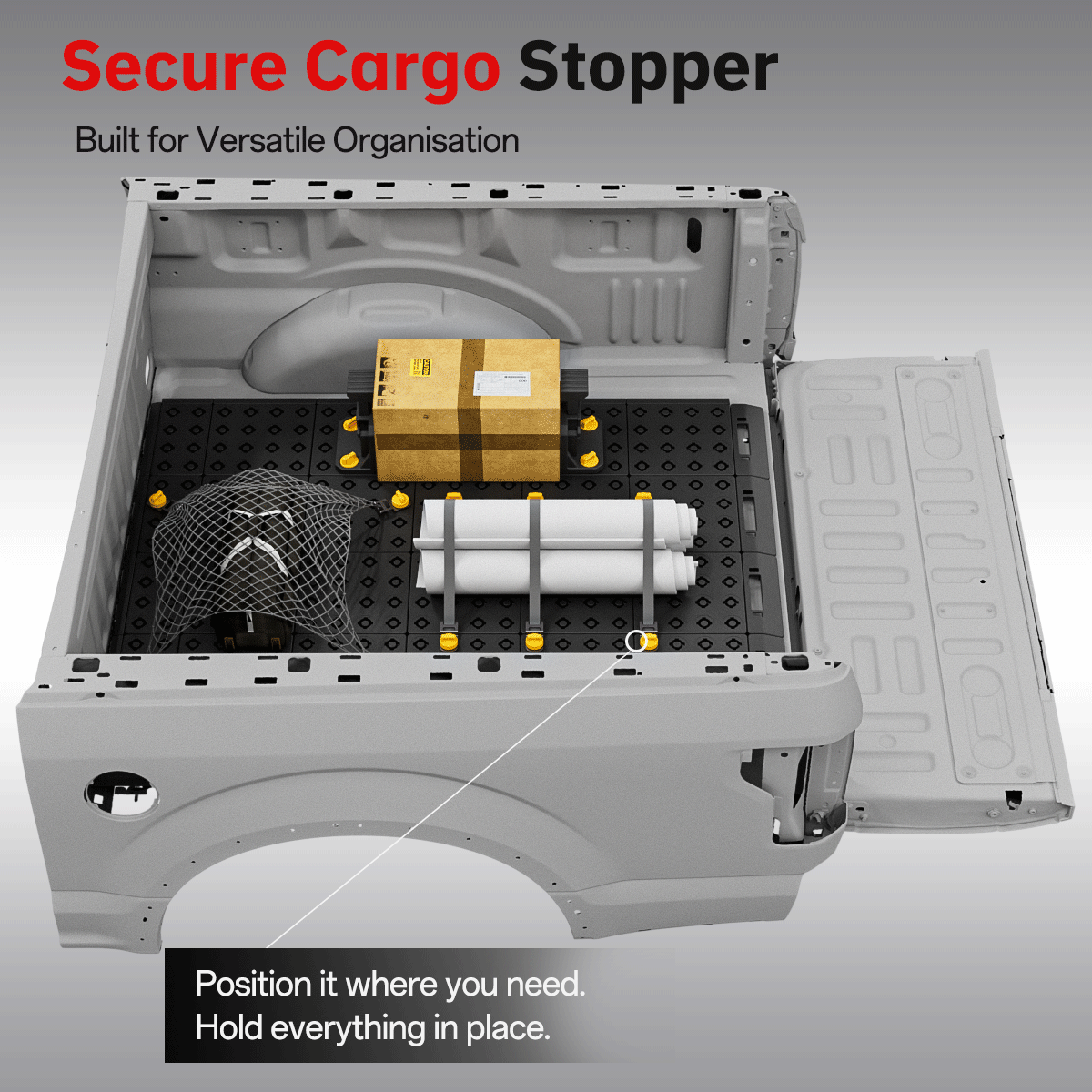 BOOTY Cargo Management System for Ford F-150 5.0 (2015) – Modular Truck Bed Organiser & Adjustable Cargo Divider Storage System Secondary image