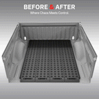 Adjustable divider panels for Ford F-150 truck bed cargo management system by BOOTY