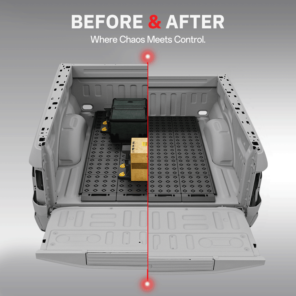 Heavy-duty truck bed storage system for Ford F-150 5.0 2015