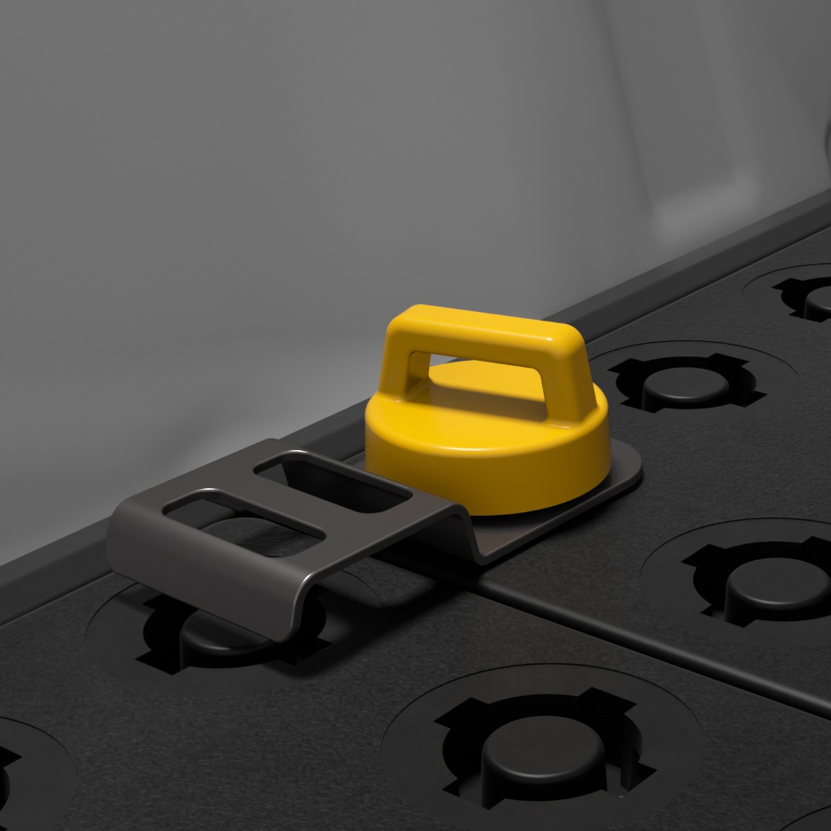Ford Transit adjustable fixing knob for cargo racks and shelving support system