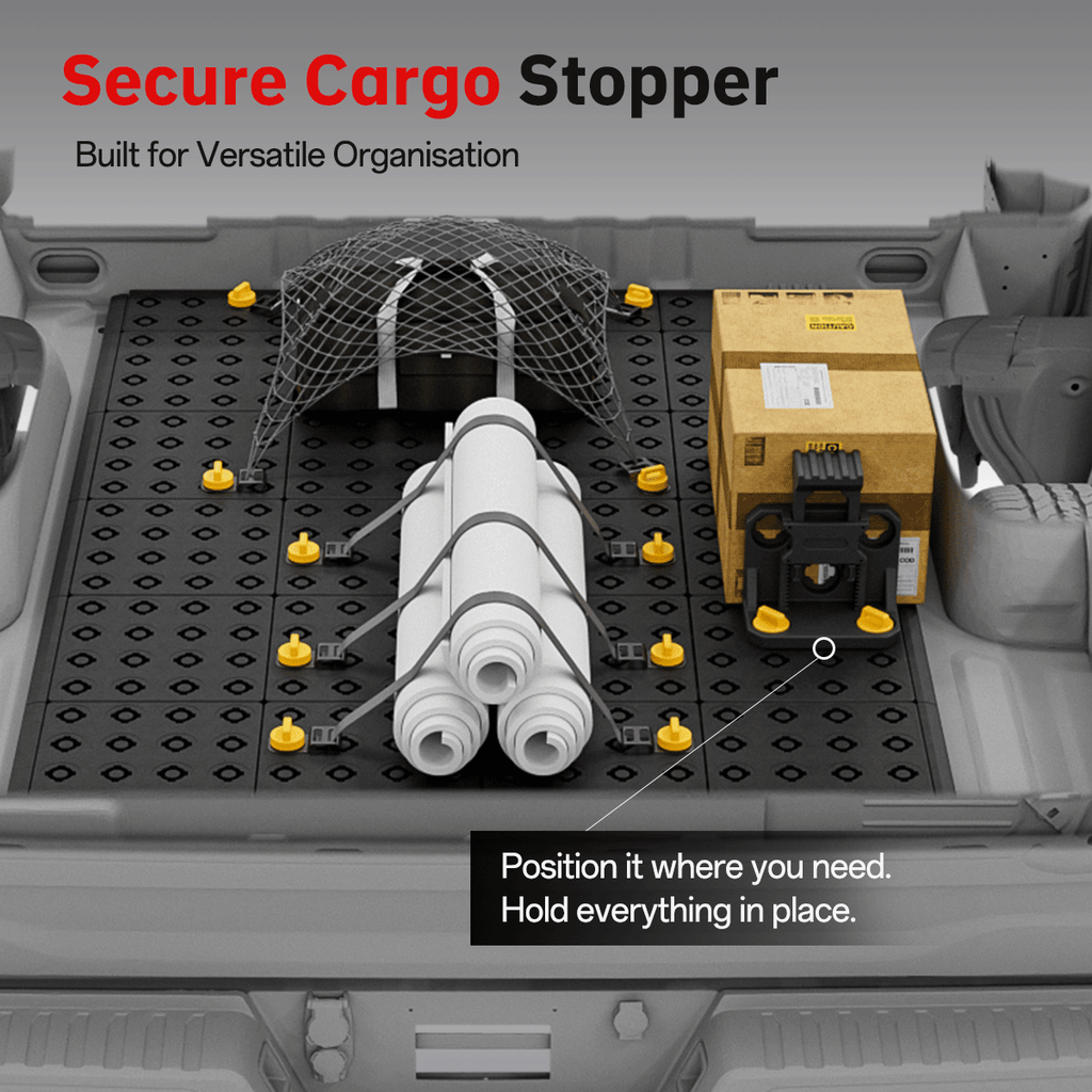 Sliding tray system extended toward tailgate for easy access