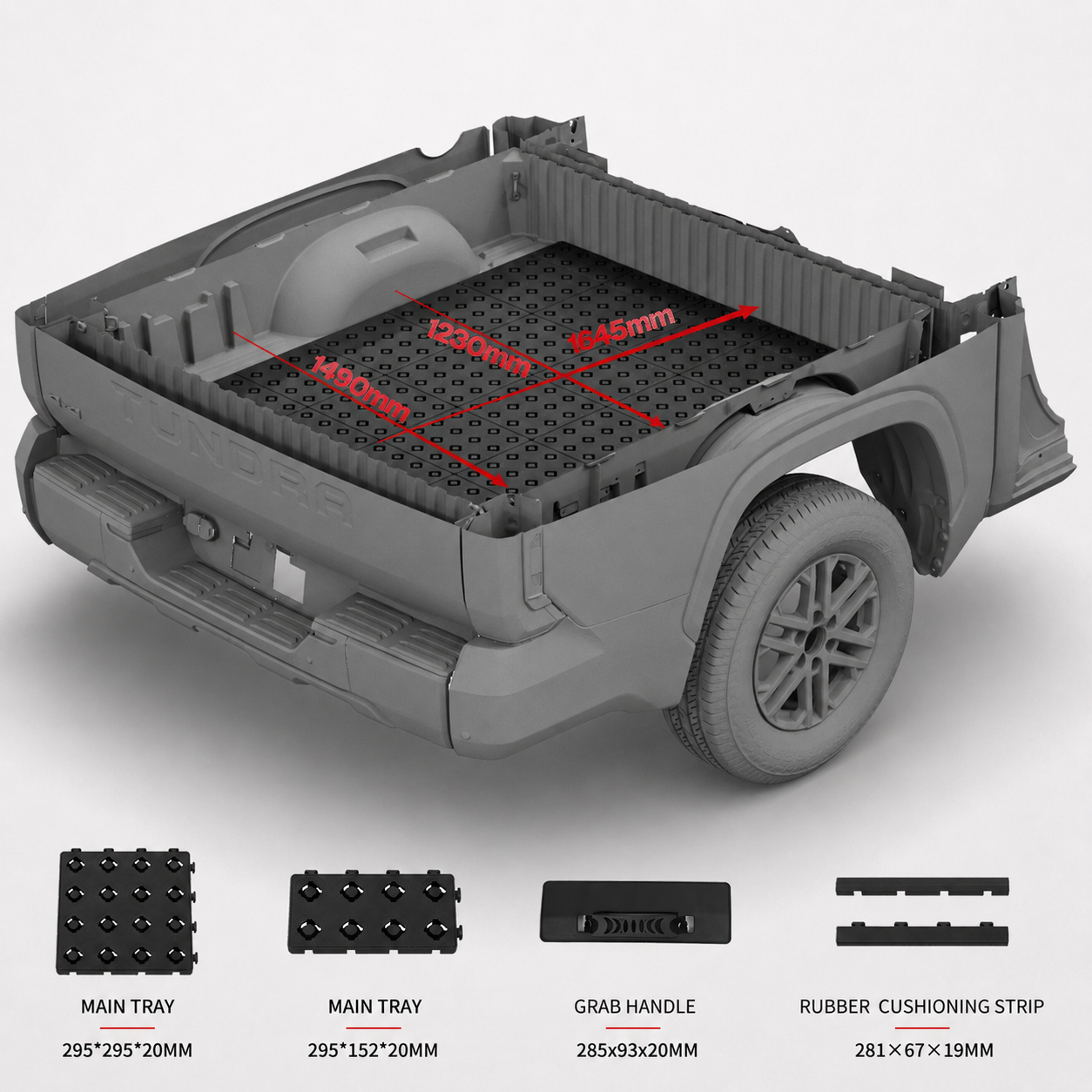 BOOTY Cargo Management System for Toyota Tundra SR5 CrewMax 5.5 Bed 2022+ Main image